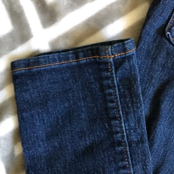 OLD Navey Girls 8 (M) Pull-On Skinny Jeans Dark - Picture 4 of 6